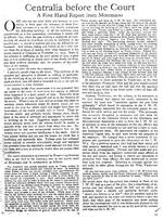 Centralia Before the Court: A First Hand Report from Montesano