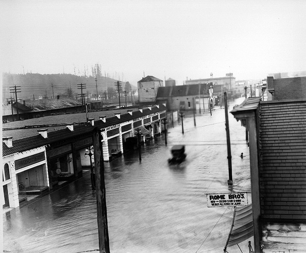 Downtown Centralia - Flood of 1919