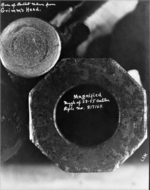bullet taken from Grimm's head - Evidence Presented at the Trial