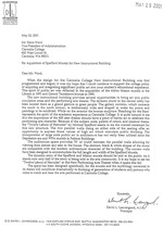 [Letter from David Leavengood to Steve Ward]