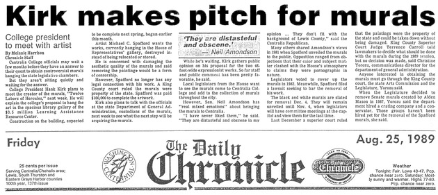Kirk makes pitch for murals