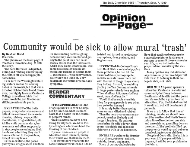 Community would be sick to allow mural 'trash'