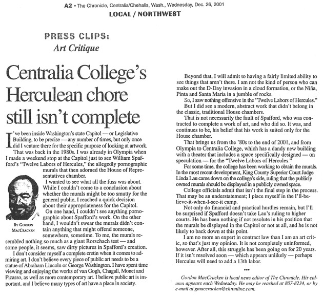 Centralia College's Herculean chore still isn't complete
