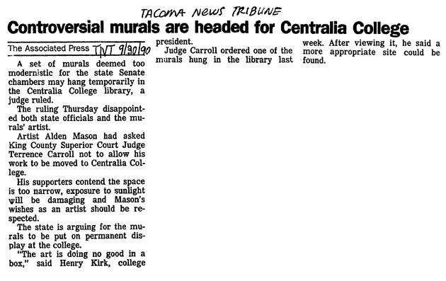 Controversial murals are headed for Centralia College