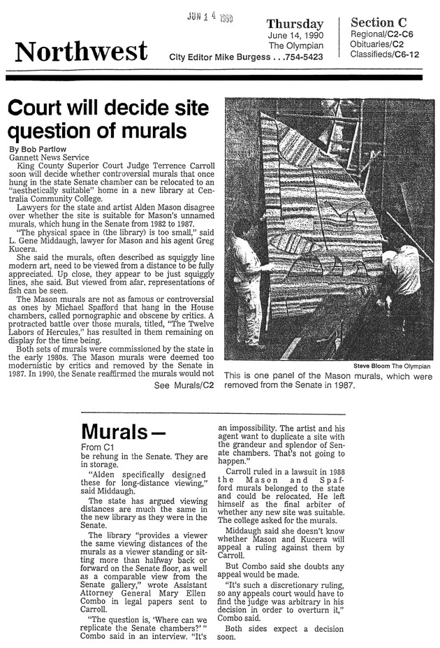 Court will decide site question of murals