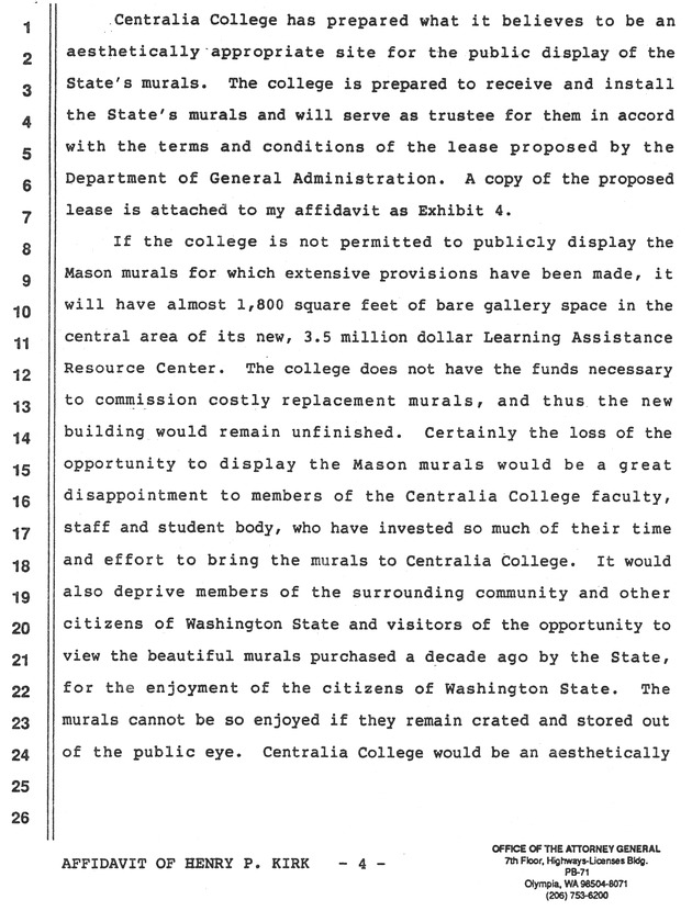 murals0046d - Affidavit of Henry P. Kirk