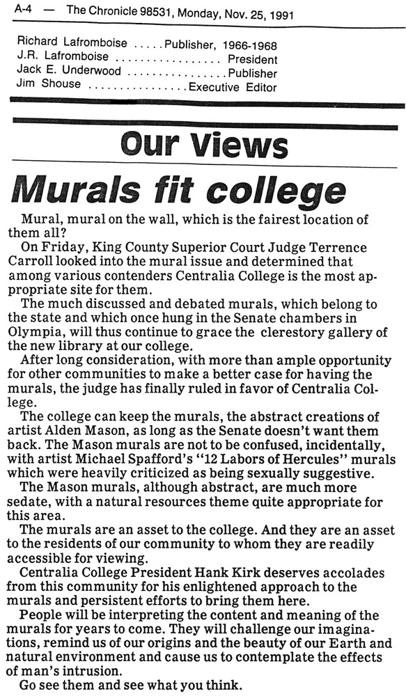 Murals fit college