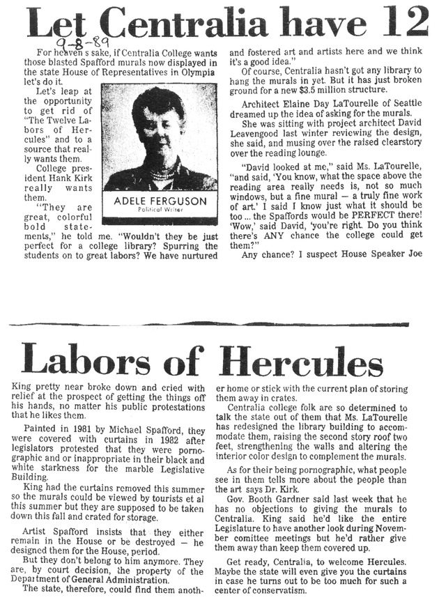 Let Centralia have 12 Labors of Hercules