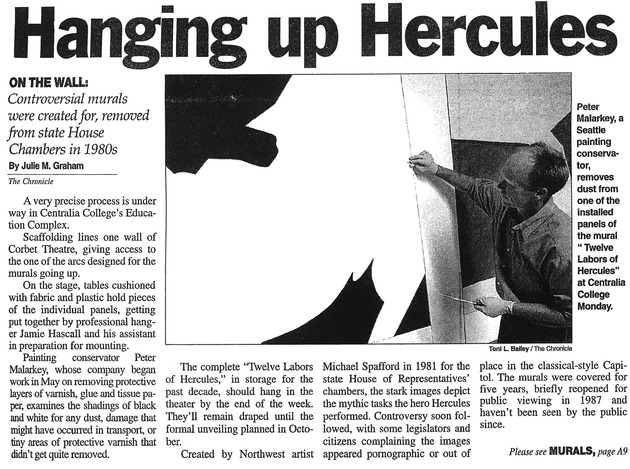 murals0351b - Hanging up Hercules