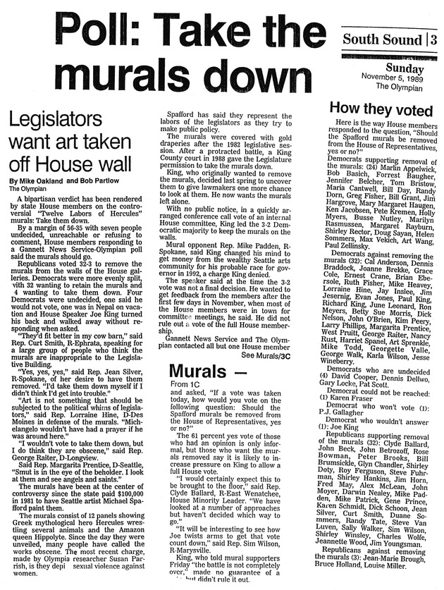 Poll: Take the murals down