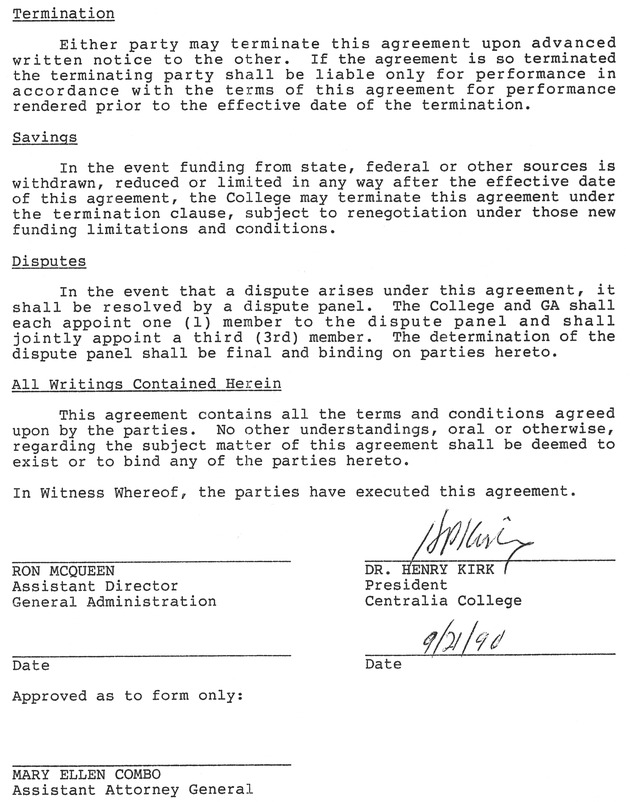 murals0203b - Interagency Agreement between Department of General Administration and Centralia College