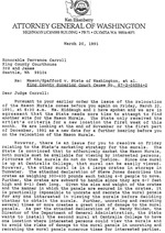 [Letter from Mary Ellen Combo to Judge Terrence Carroll]