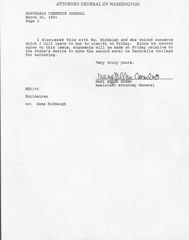 murals0341b - [Letter from Mary Ellen Combo to Judge Terrence Carroll]