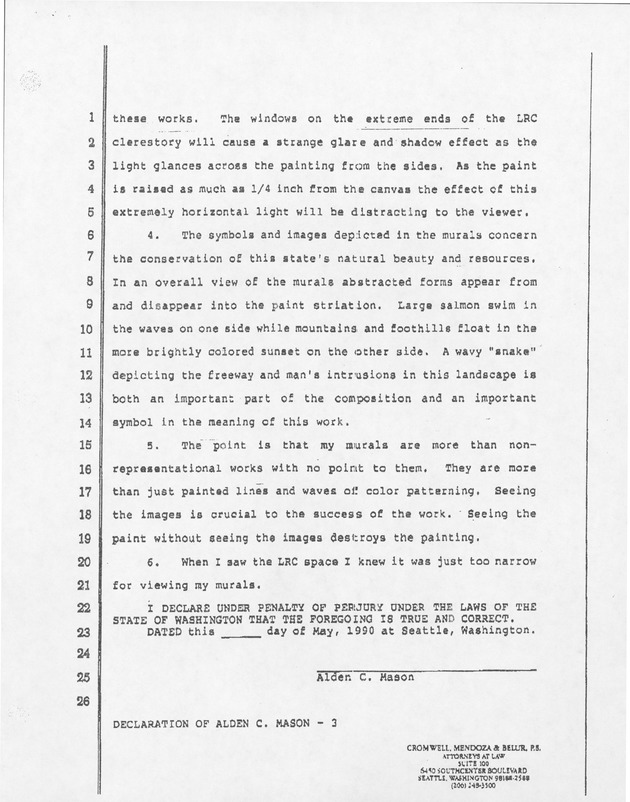 Alden C Mason-003 - Declaration of Alden C. Mason