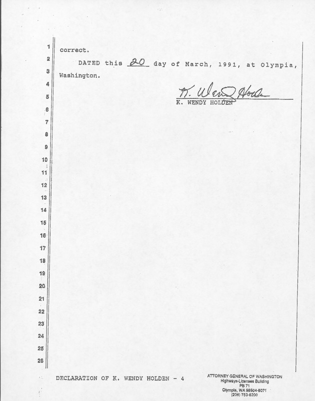 K Wendy Holden-004 - Declaration of K. Wendy Holden