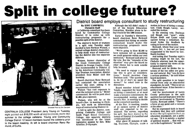 Split in College future?
