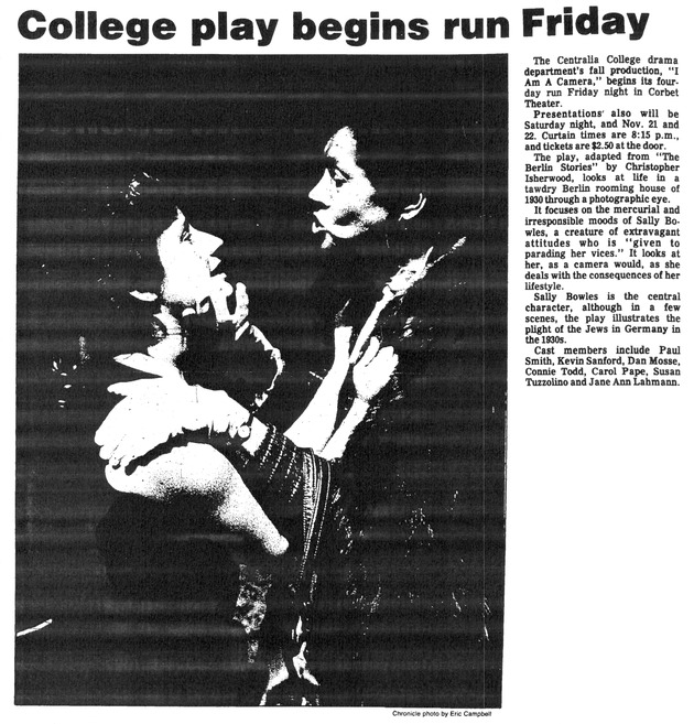 College play begins run Friday