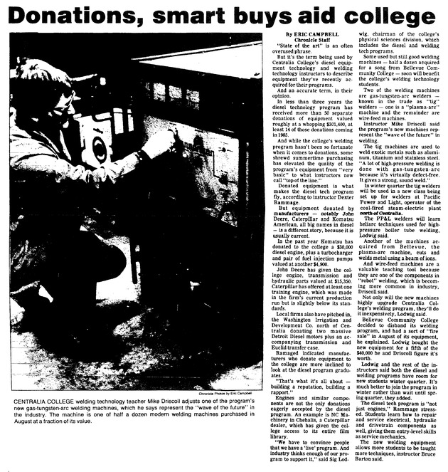 Donations, smart buys aid college