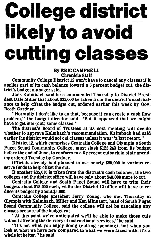 College district likely to avoid cutting classes