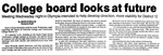 College board looks at future