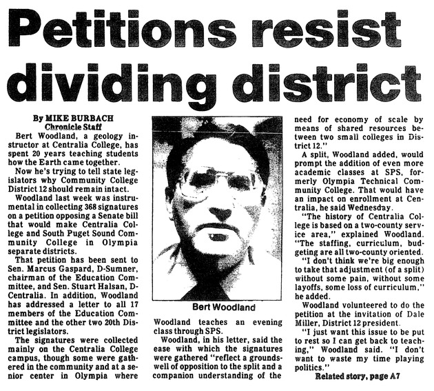 Petitions resist dividing district