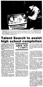 Talent Search to assist high school completion