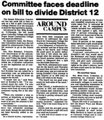 Committee faces deadline on bill to divide District 12