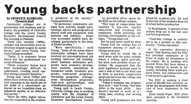Young backs partnership