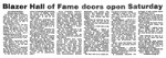 Blazer Hall of Fame doors open Saturday