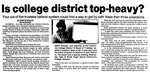 Is college district top-heavy?