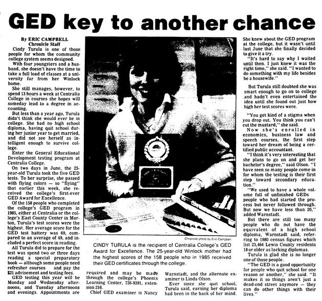GED key to another chance