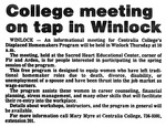College meeting on tap in Winlock