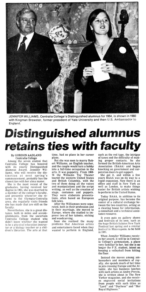 Distinguished alumnus retains ties with faculty