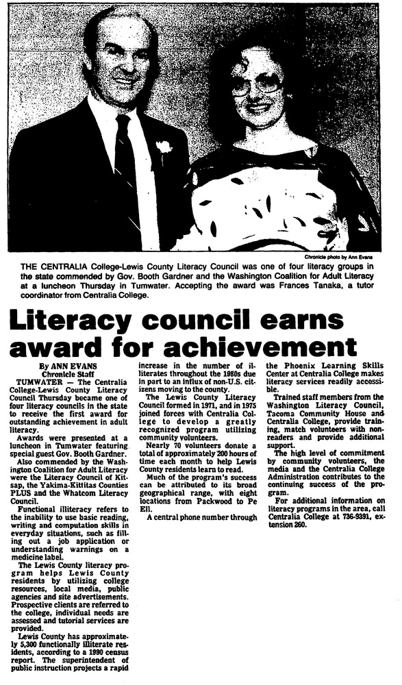 Literacy council earns award for achievement