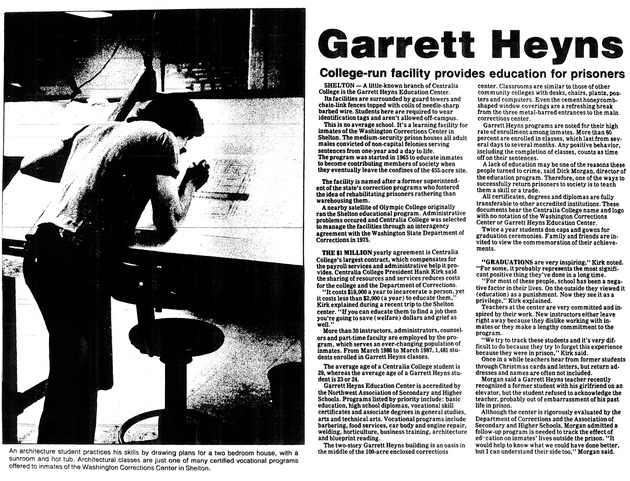 Garrett Heyns College-run facility provides education for prisoners