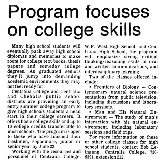 Program focuses on college skills