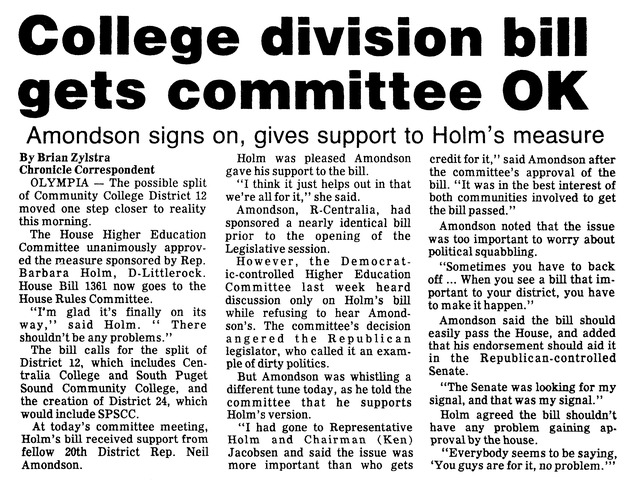 College division bill gets committee OK