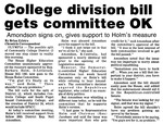 College division bill gets committee OK