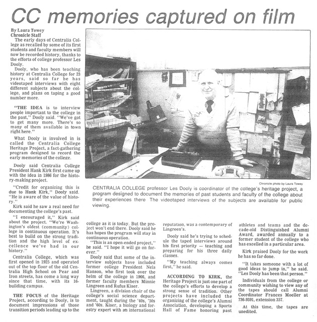 CC memories captured on film
