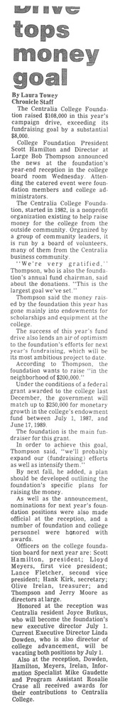 Drive tops money goal