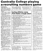 Centralia College playing a recruiting numbers game
