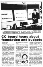 CC board hears about foundation and budgets