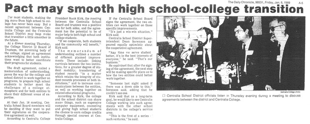 Pact may smooth high school-college transition