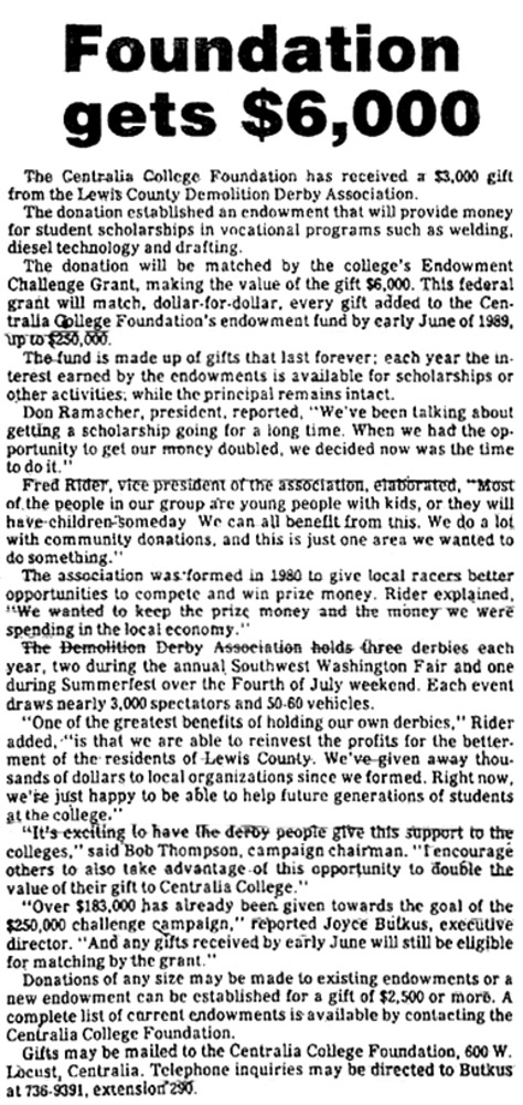 Foundation gets $6,000