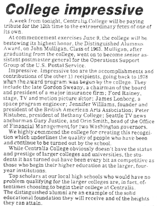 College impressive