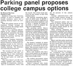 Parking panel proposes college campus options
