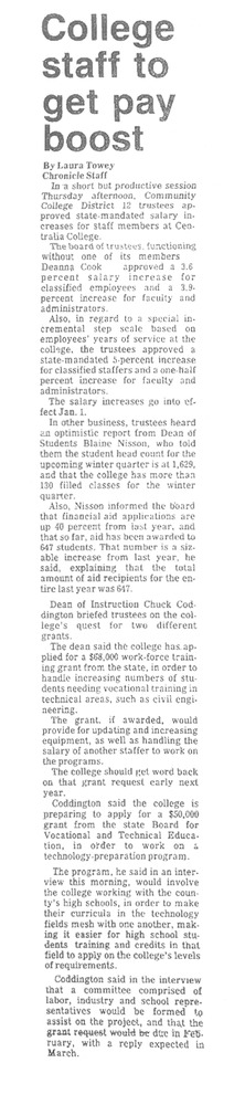 College staff to get pay boost