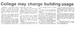 College may change building usage