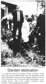 Garden dedication