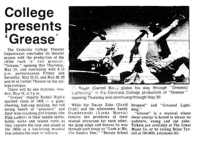 College presents 'Grease'